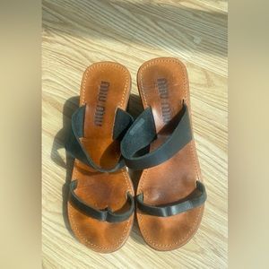 Miu Miu wedge sandals